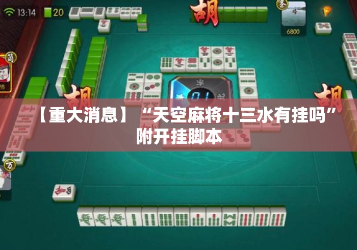 【重大消息】“天空麻将十三水有挂吗”附开挂脚本