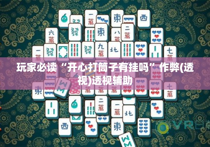 玩家必读“开心打筒子有挂吗”作弊(透视)透视辅助