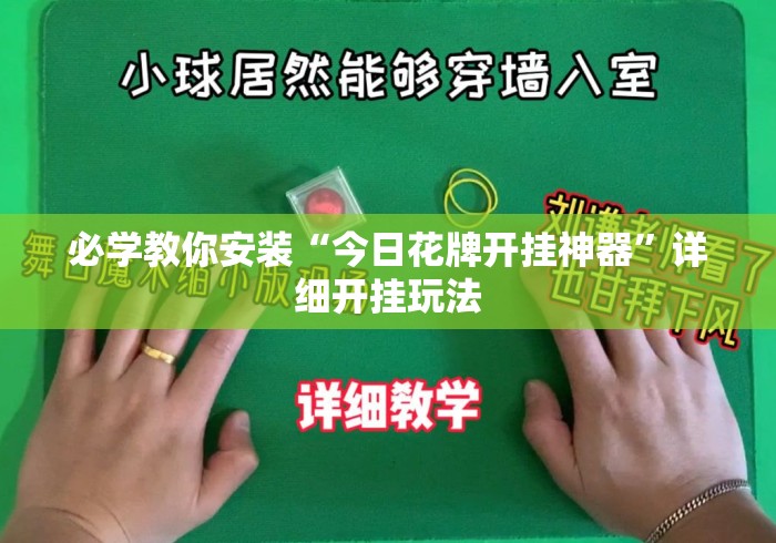 必学教你安装“今日花牌开挂神器”详细开挂玩法