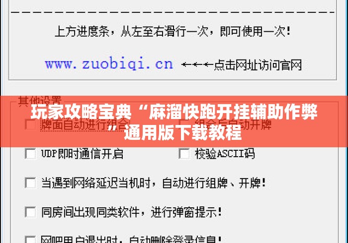 玩家攻略宝典“麻溜快跑开挂辅助作弊”通用版下载教程