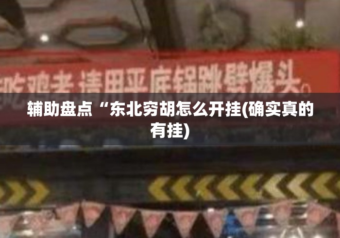 辅助盘点“东北穷胡怎么开挂(确实真的有挂) 辅助盘点“东北穷胡怎么开挂(确实真的有挂)