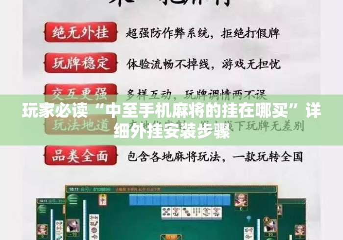 玩家必读“中至手机麻将的挂在哪买”详细外挂安装步骤