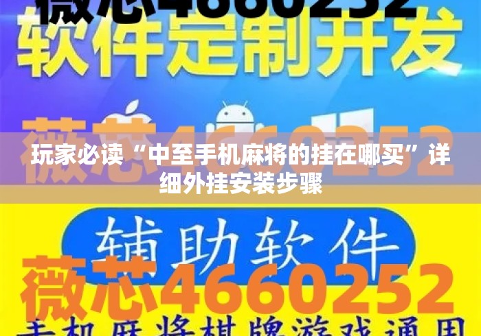玩家必读“中至手机麻将的挂在哪买	”详细外挂安装步骤