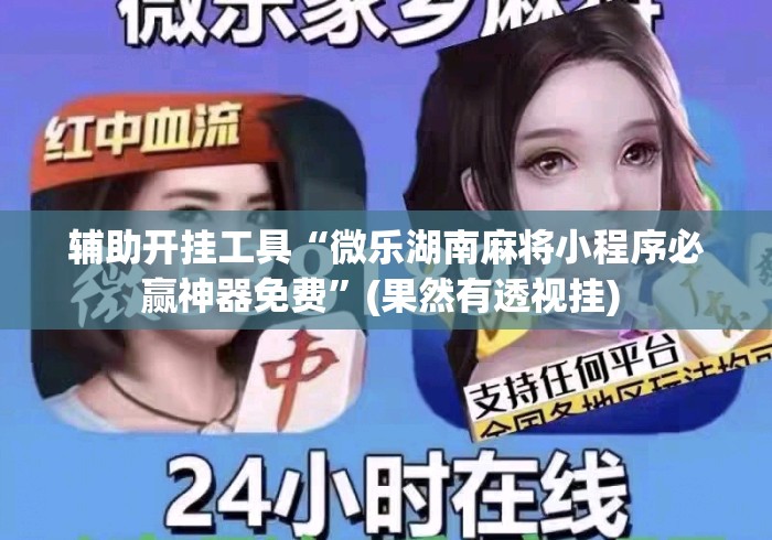 辅助开挂工具“微乐湖南麻将小程序必赢神器免费”(果然有透视挂) 