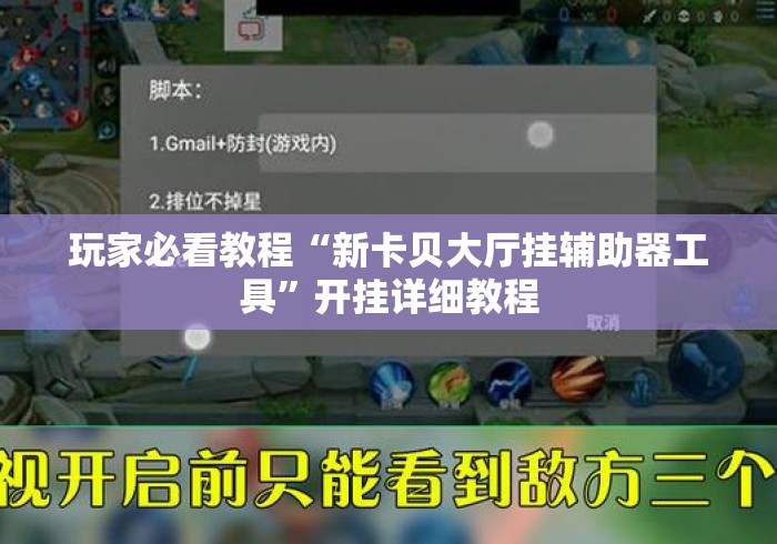 玩家必看教程“新卡贝大厅挂辅助器工具”开挂详细教程