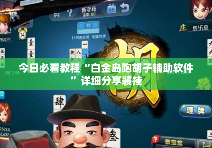 今日必看教程“白金岛跑胡子辅助软件”详细分享装挂