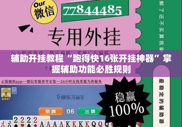 辅助开挂教程“跑得快16张开挂神器”掌握辅助功能必胜规则