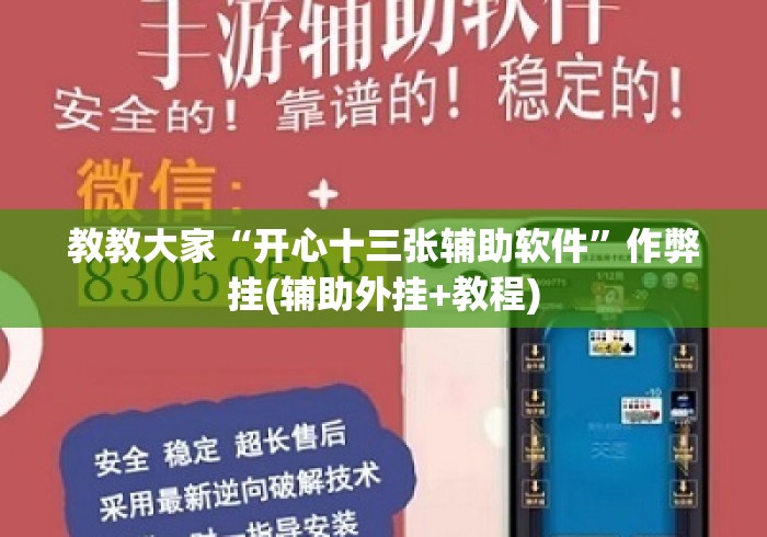教教大家“开心十三张辅助软件	”作弊挂(辅助外挂+教程)