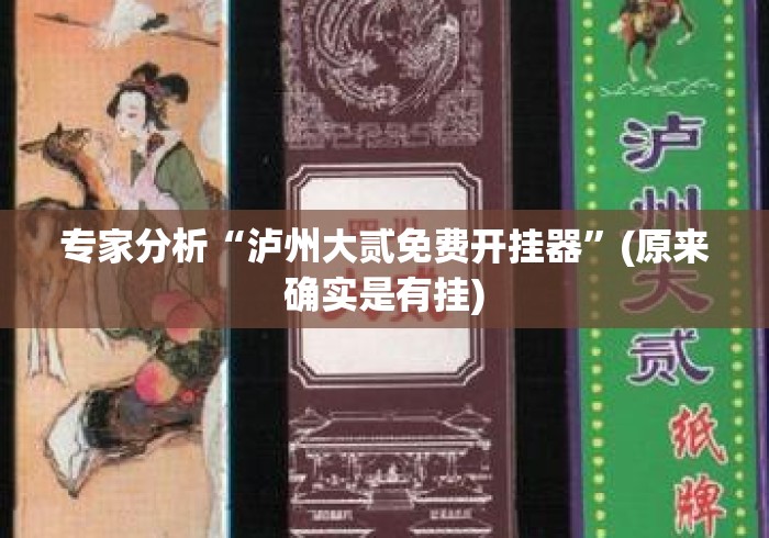 专家分析“泸州大贰免费开挂器”(原来确实是有挂)