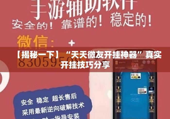 【揭秘一下】“天天微友开挂神器”真实开挂技巧分享