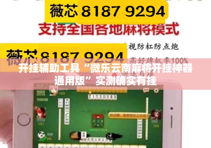 开挂辅助工具“微乐云南麻将开挂神器通用版”实测确实有挂