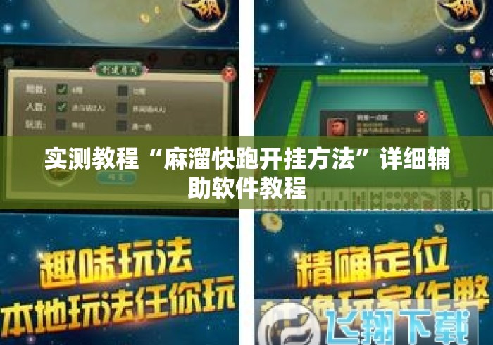 实测教程“麻溜快跑开挂方法”详细辅助软件教程