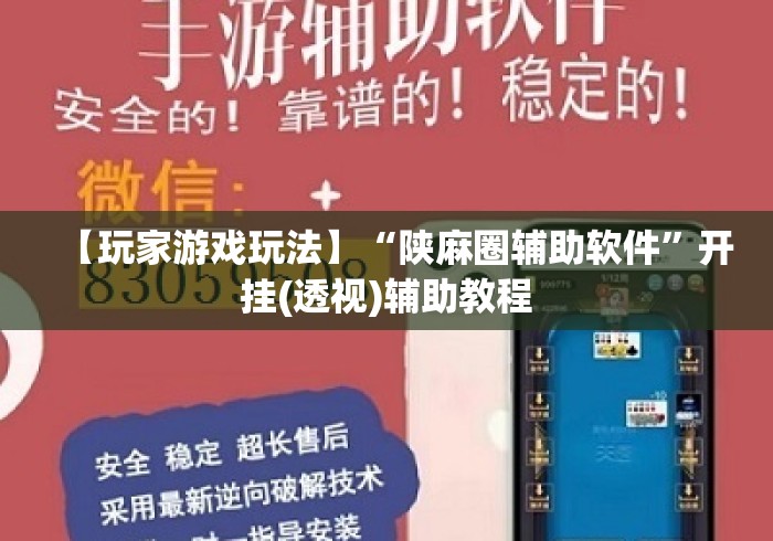 【玩家游戏玩法】“陕麻圈辅助软件	”开挂(透视)辅助教程