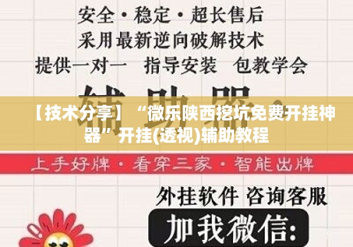 【技术分享】“微乐陕西挖坑免费开挂神器”开挂(透视)辅助教程