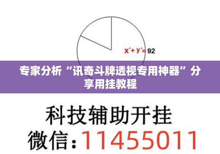 专家分析“讯奇斗牌透视专用神器”分享用挂教程