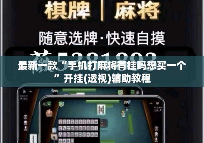 最新一款“手机打麻将有挂吗想买一个”开挂(透视)辅助教程