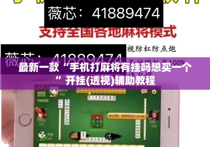 最新一款“手机打麻将有挂吗想买一个	”开挂(透视)辅助教程