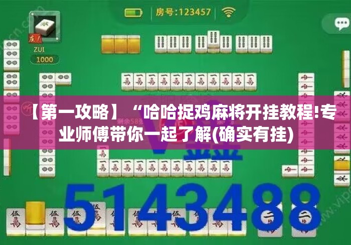 【第一攻略】“哈哈捉鸡麻将开挂教程!专业师傅带你一起了解(确实有挂) 【第一攻略】“哈哈捉鸡麻将开挂教程!专业师傅带你一起了解(确实有挂)