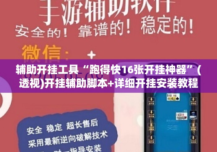 辅助开挂工具“跑得快16张开挂神器”(透视)开挂辅助脚本+详细开挂安装教程