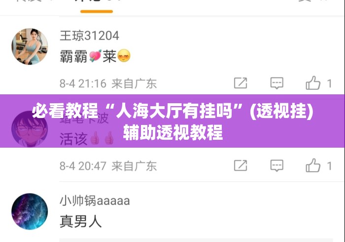 必看教程“人海大厅有挂吗	”(透视挂)辅助透视教程