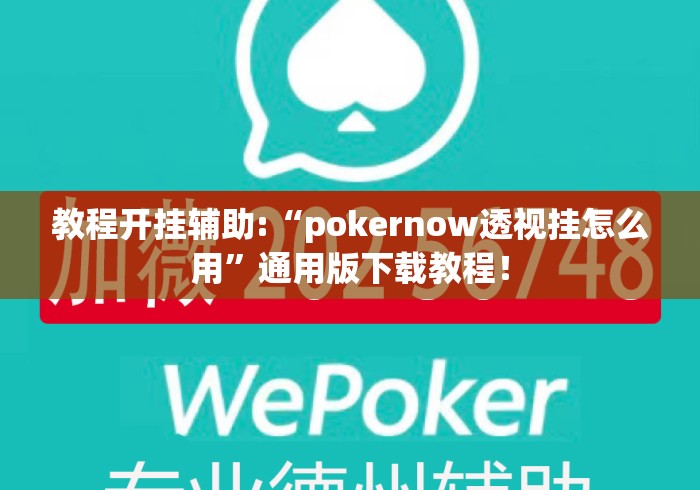 教程开挂辅助:“pokernow透视挂怎么用	”通用版下载教程！