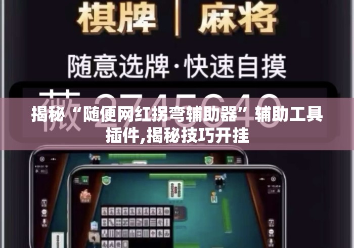 揭秘“随便网红拐弯辅助器	”辅助工具插件,揭秘技巧开挂