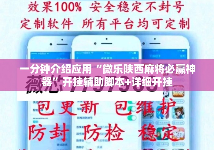 一分钟介绍应用“微乐陕西麻将必赢神器”开挂辅助脚本+详细开挂
