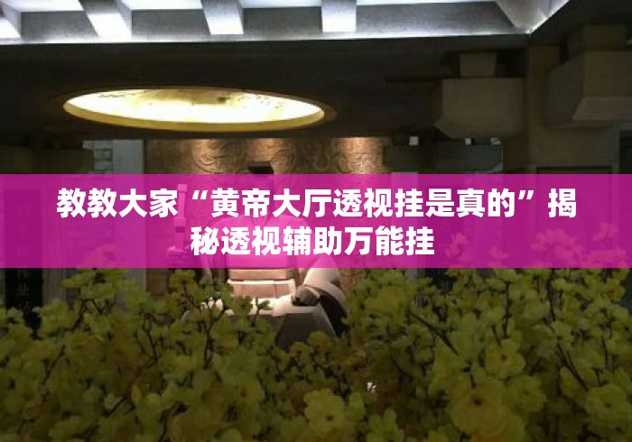 教教大家“黄帝大厅透视挂是真的”揭秘透视辅助万能挂 