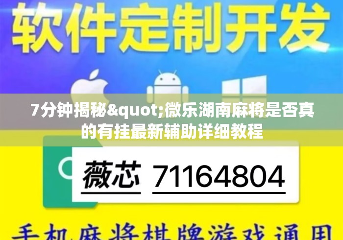 7分钟揭秘"微乐湖南麻将是否真的有挂最新辅助详细教程 7分钟揭秘"微乐湖南麻将是否真的有挂最新辅助详细教程