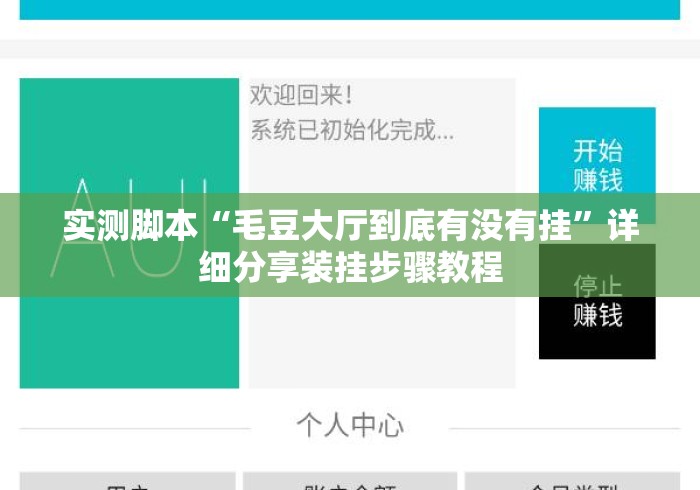 实测脚本“毛豆大厅到底有没有挂”详细分享装挂步骤教程