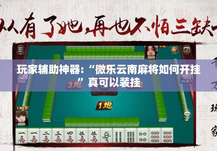 玩家辅助神器:“微乐云南麻将如何开挂”真可以装挂