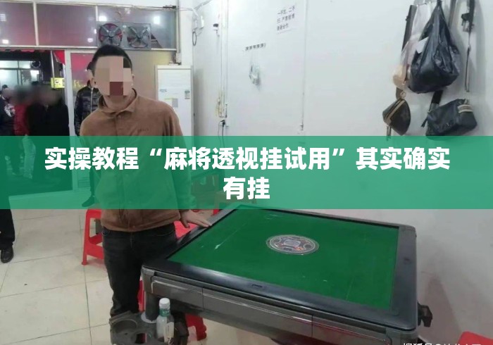 实操教程“麻将透视挂试用	”其实确实有挂
