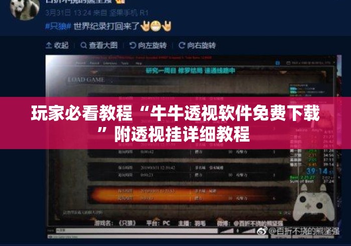 玩家必看教程“牛牛透视软件免费下载”附透视挂详细教程 
