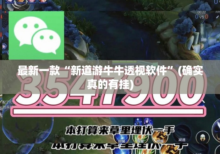 最新一款“新道游牛牛透视软件”(确实真的有挂)