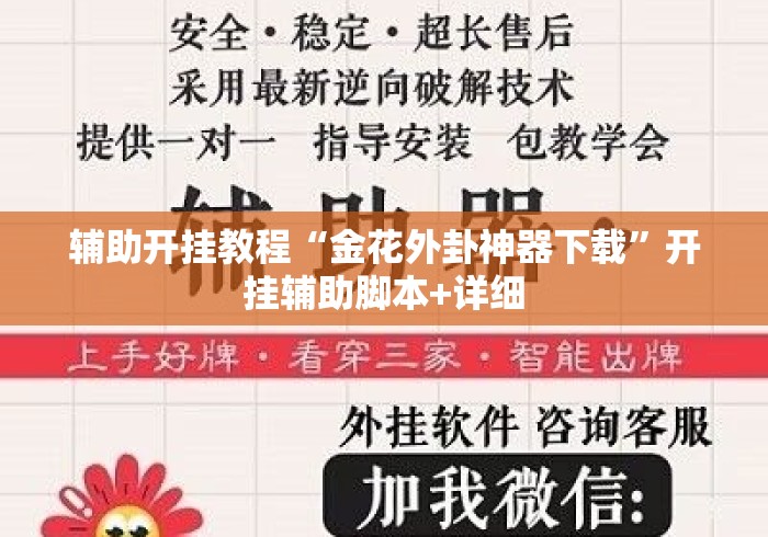 辅助开挂教程“金花外卦神器下载”开挂辅助脚本+详细