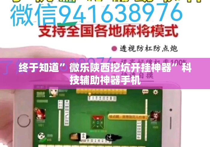 终于知道	”微乐陕西挖坑开挂神器”科技辅助神器手机