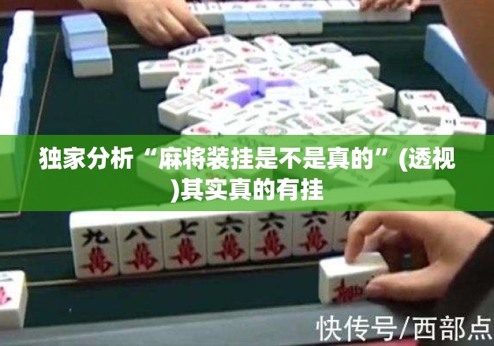独家分析“麻将装挂是不是真的	”(透视)其实真的有挂