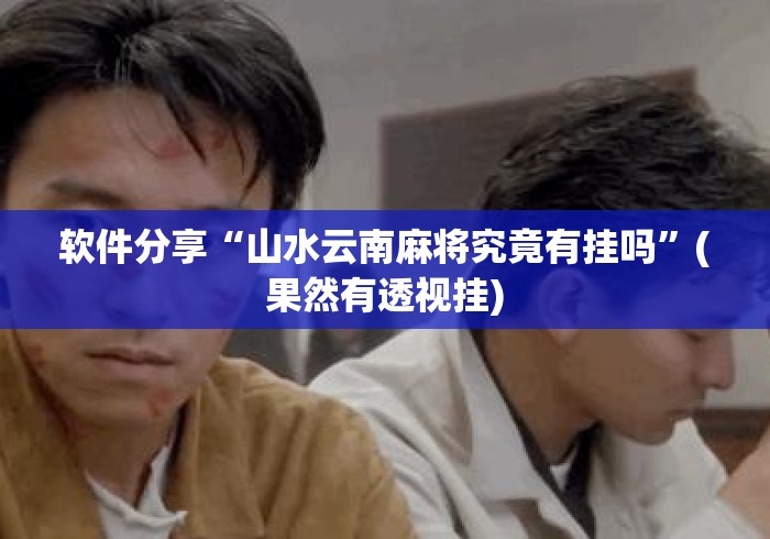 软件分享“山水云南麻将究竟有挂吗”(果然有透视挂)