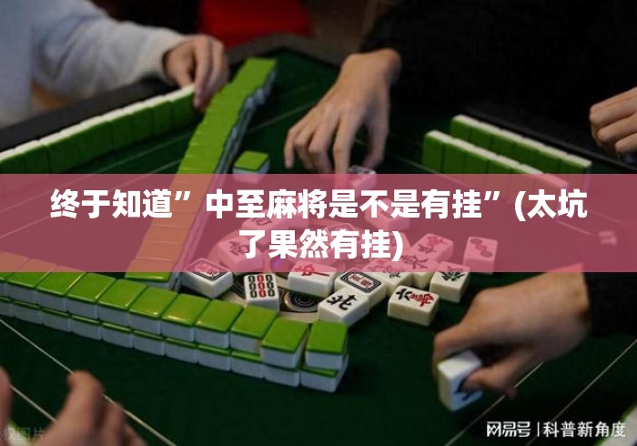 终于知道”中至麻将是不是有挂	”(太坑了果然有挂)