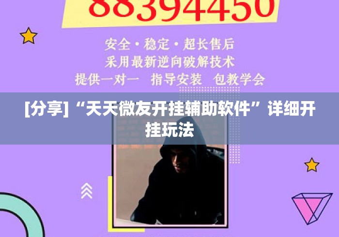 [分享]“天天微友开挂辅助软件”详细开挂玩法