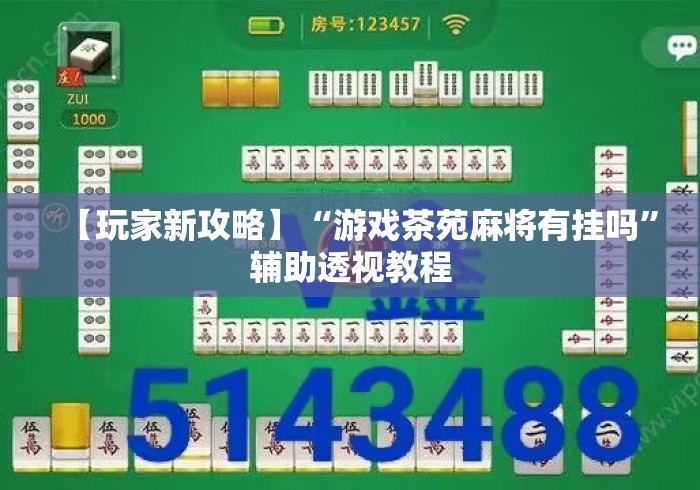 【玩家新攻略】“游戏茶苑麻将有挂吗”辅助透视教程