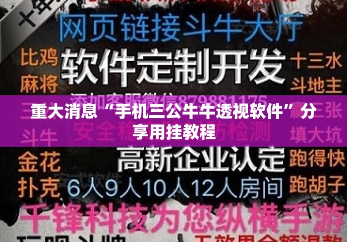 重大消息“手机三公牛牛透视软件”分享用挂教程