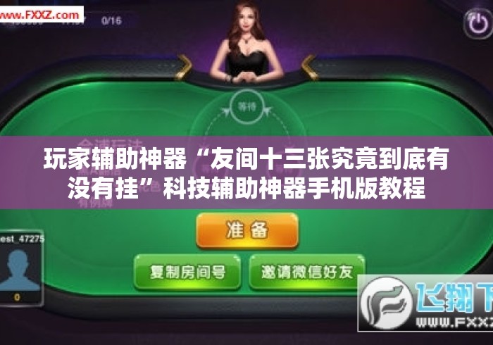 玩家辅助神器“友间十三张究竟到底有没有挂	”科技辅助神器手机版教程
