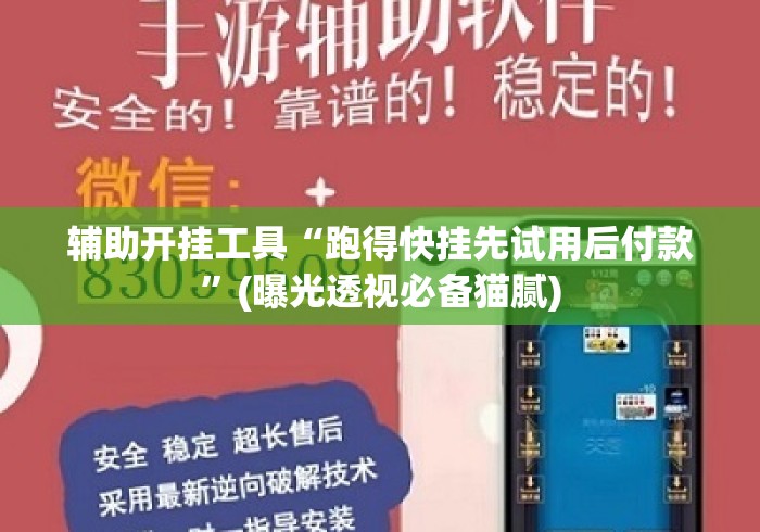 辅助开挂工具“跑得快挂先试用后付款”(曝光透视必备猫腻)