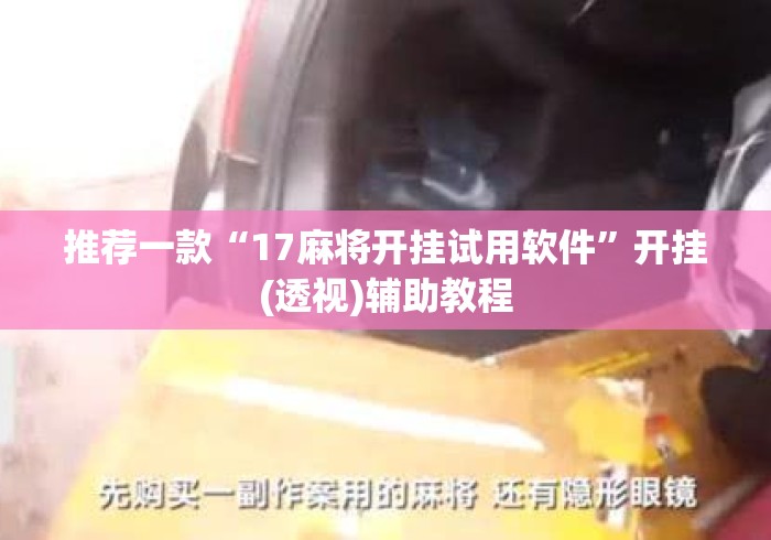 推荐一款“17麻将开挂试用软件”开挂(透视)辅助教程