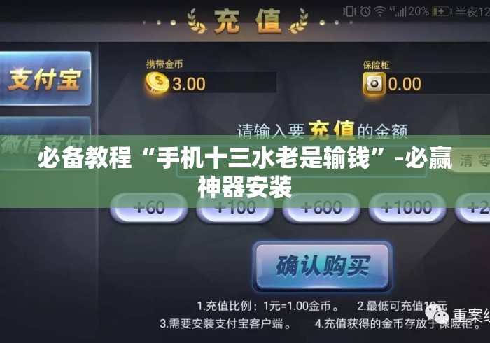 必备教程“手机十三水老是输钱”-必赢神器安装