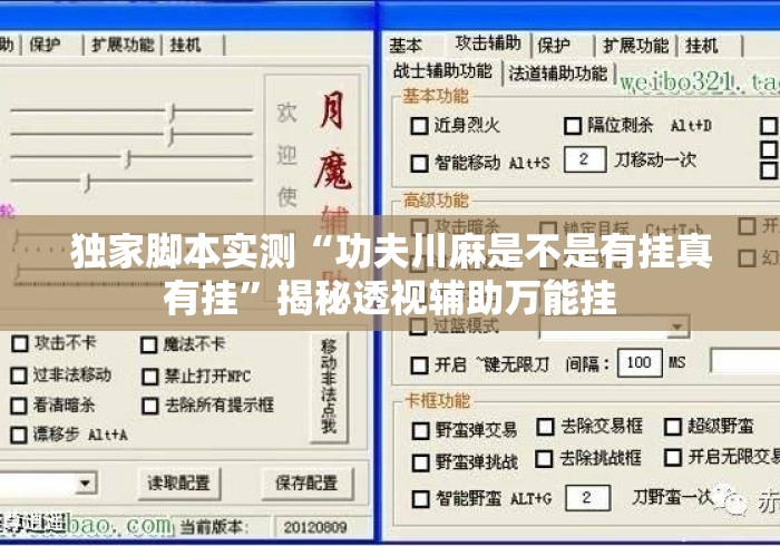 独家脚本实测“功夫川麻是不是有挂真有挂”揭秘透视辅助万能挂