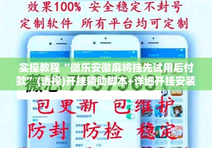 实操教程“微乐安徽麻将挂先试用后付款”(透视)开挂辅助脚本+详细开挂安装教程