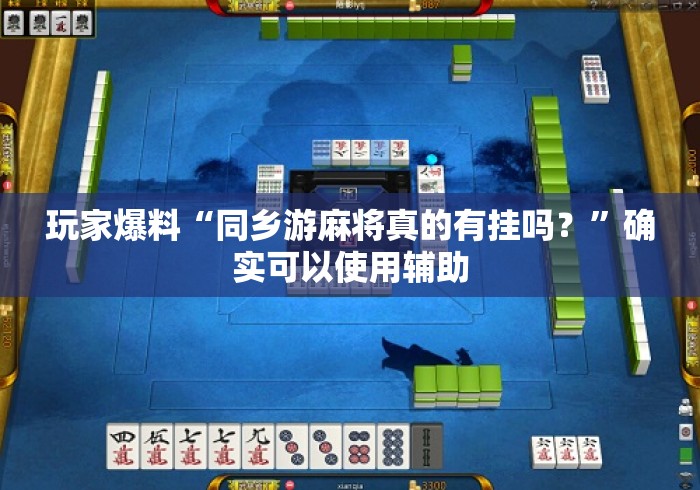 玩家爆料“同乡游麻将真的有挂吗？”确实可以使用辅助