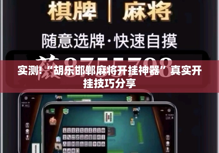 实测!“胡乐邯郸麻将开挂神器”真实开挂技巧分享